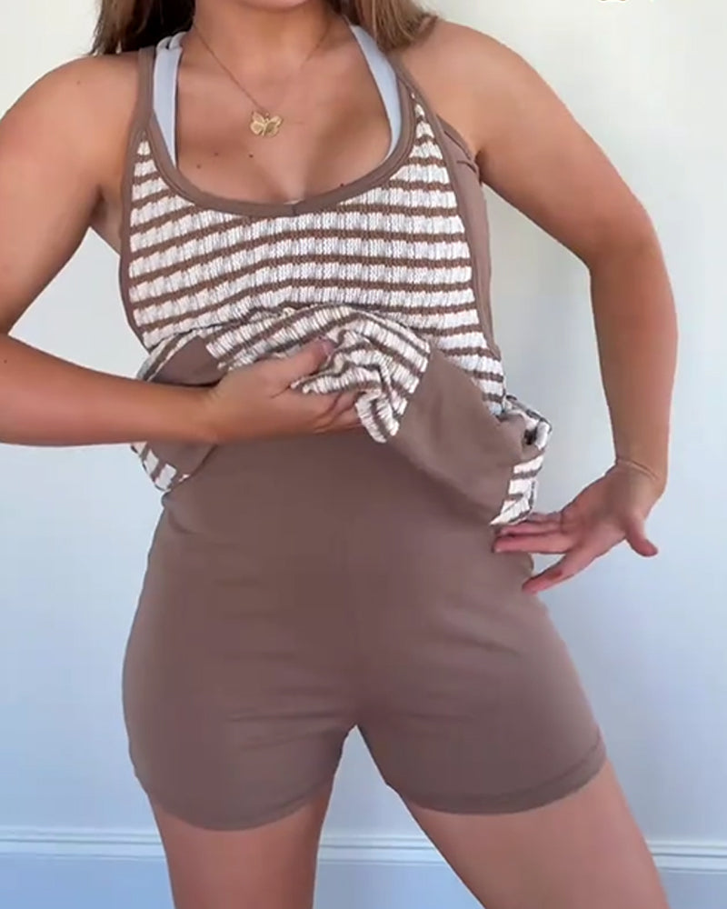 Klänning Damer Tennis Atletisk Klänning Mini Romper