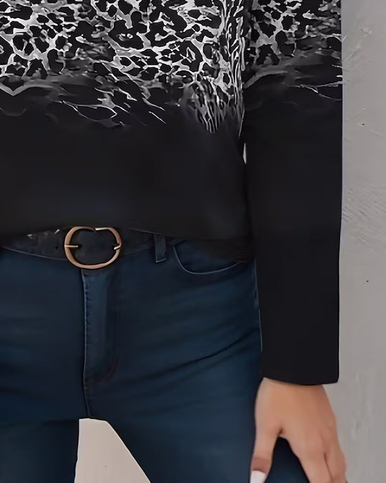 Topp Blixtlås Leopard Och Zebra Tryck