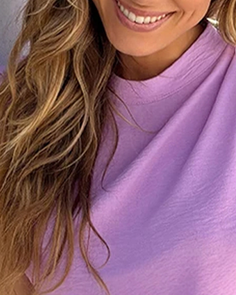 Ärmlös Topp Plisserad Chic