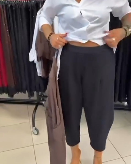 Byxor Stilfull Enfärgad Harem