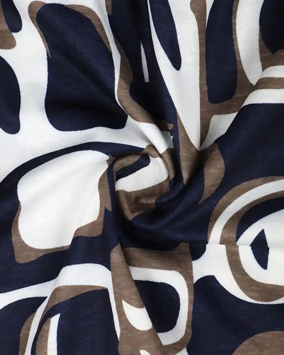 Linne Mode Vardag Tryckt Ärm Lös