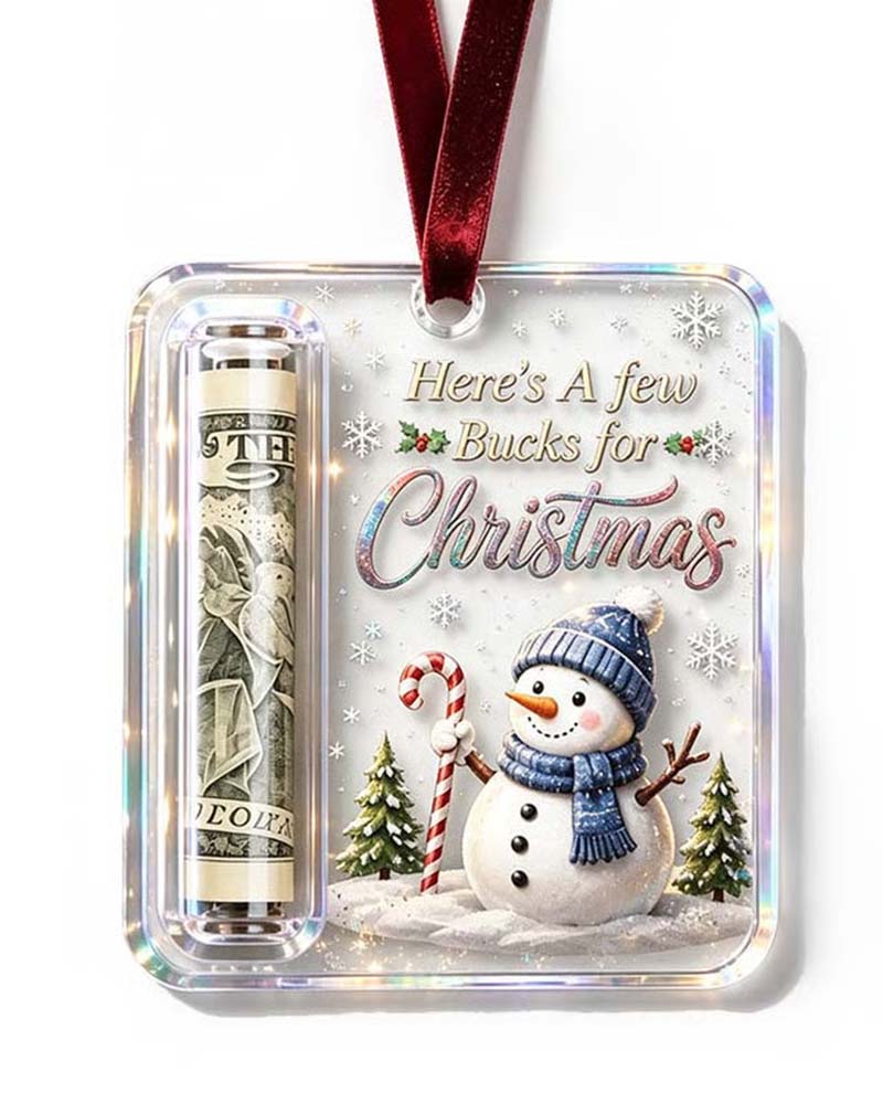 Jul Kontant Gåva Ornament