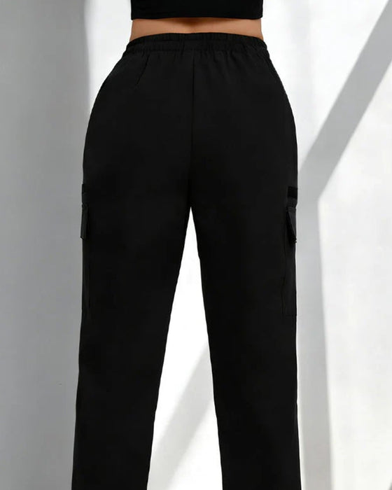 Pants Dragsko Löst Casual Cargo