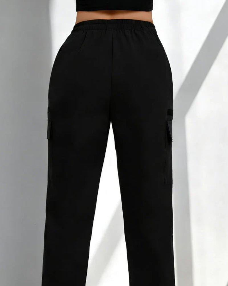 Pants Dragsko Löst Casual Cargo