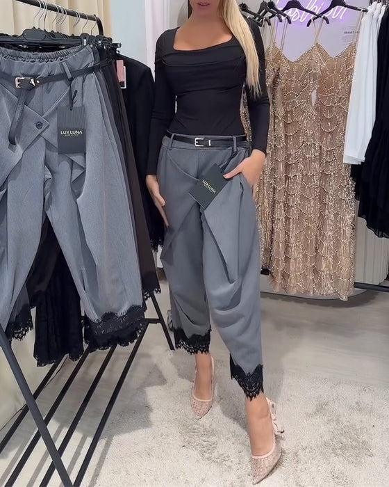 Byxor Modig Spets Sömnad Harem