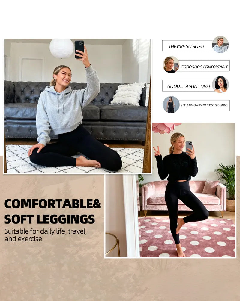 Leggings Varm Höjdmage Mysig Fodrad