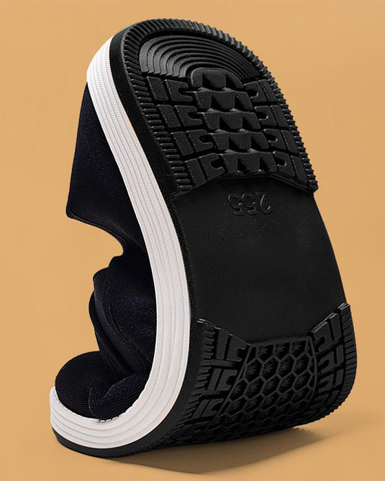 Skor I Bomull Med Supervarmt Foder I Fuskpäls Och Halkfri Sula För Herr