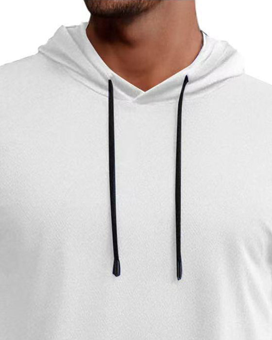 T-Shirt Hoodie Snabbtorka Kort Ärm