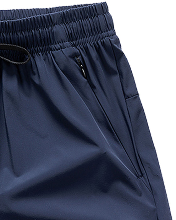 Shorts Män Elastisk Midja Ficka Snabbtorkande Is-Silke Sport