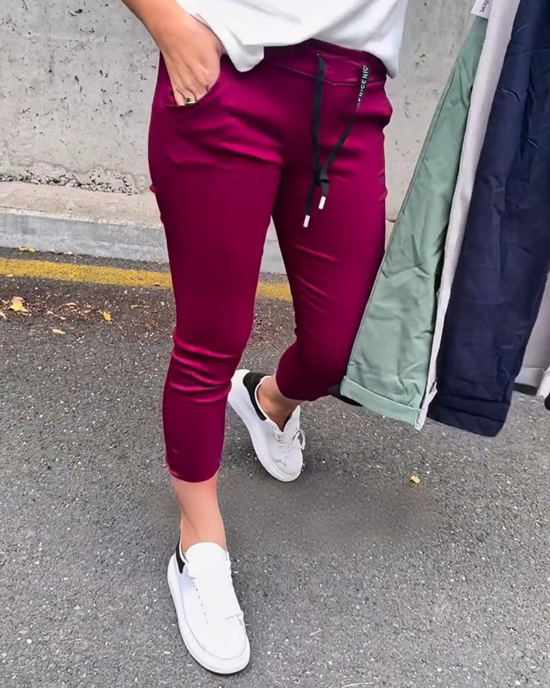 Byxor Elastisk Dragsnodd Penna