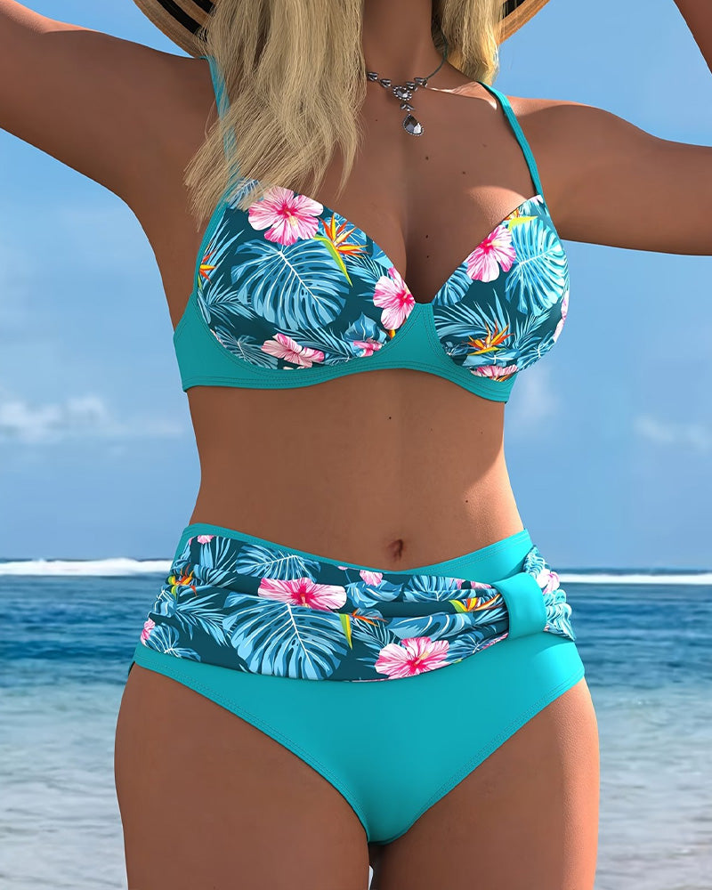 Bikini Mode Tryckt Bh Topp