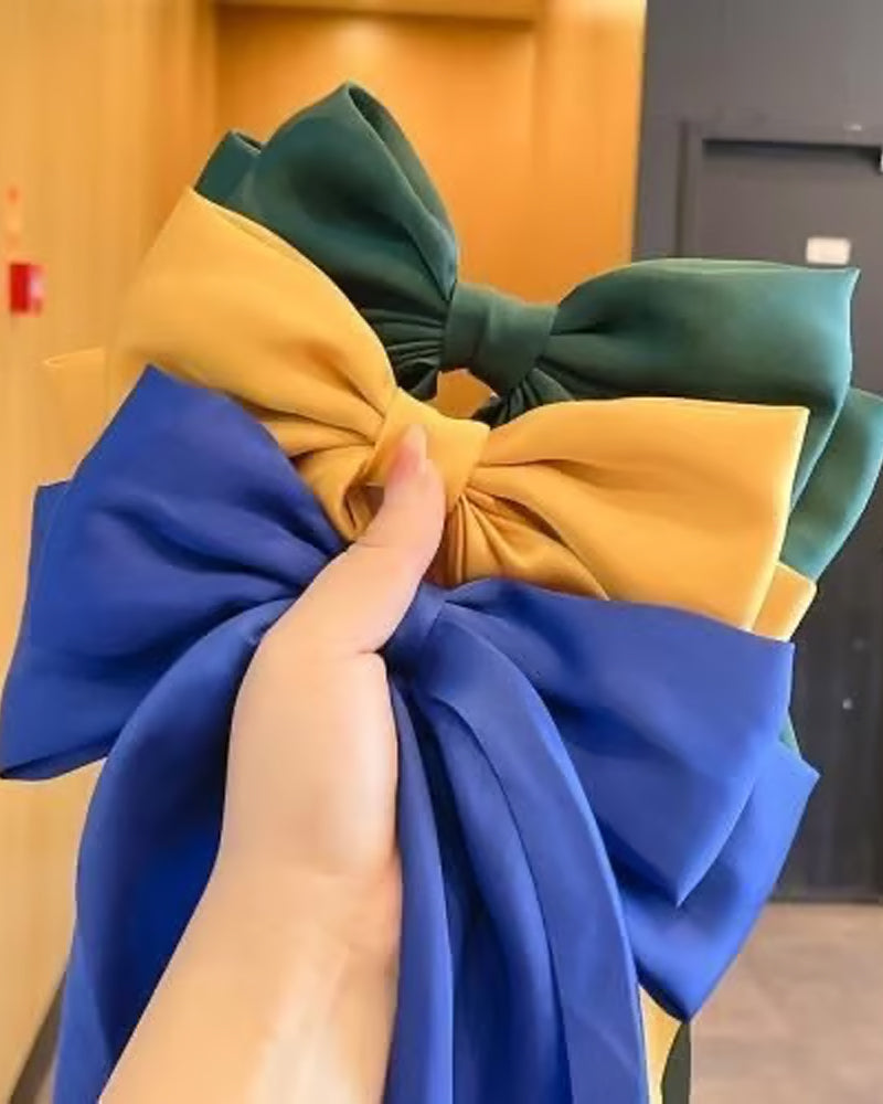 🔥 Stor Rosett Hårklämma För Kvinnor – Bröllop & Vardag Hästsvans Accessoar Med Lång Svans