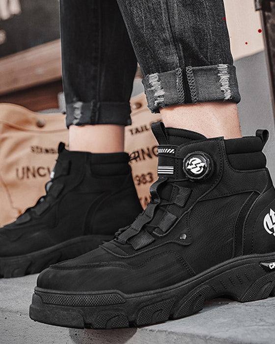 Skor Herrars Utomhus Svängbar Spänne Arbete 🔄👞 – Vattentåliga 💦, Halkskydds 🚶‍♂️, Bekväma , Andningsbara 🌬️