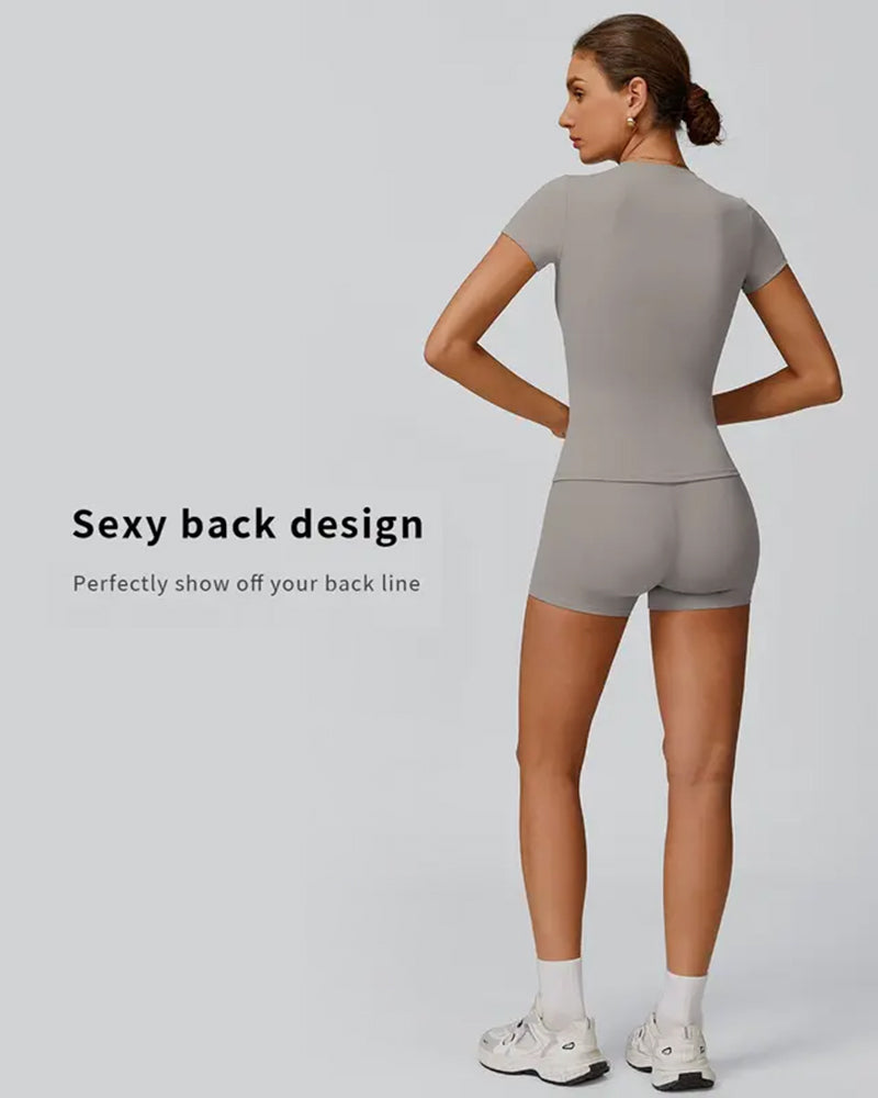 Set Kompression Kortärmad Yoga