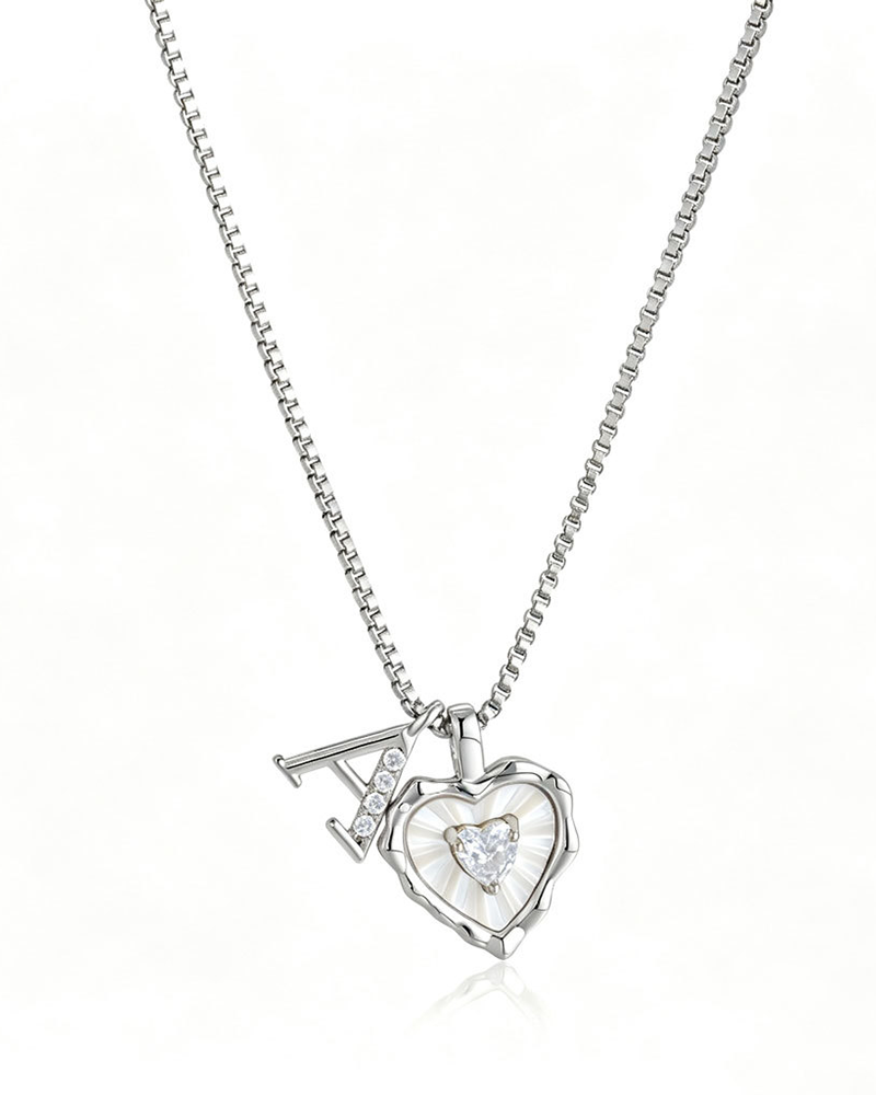 A–Z Mikropave Bokstavspendel Halsband
