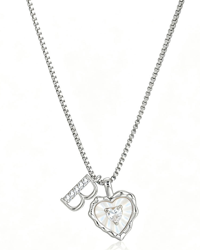 A–Z Mikropave Bokstavspendel Halsband