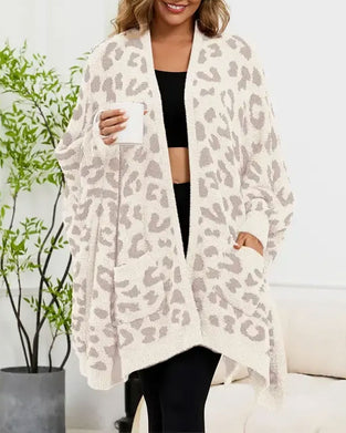 Cardigan Ficka Casual Lång Ärm