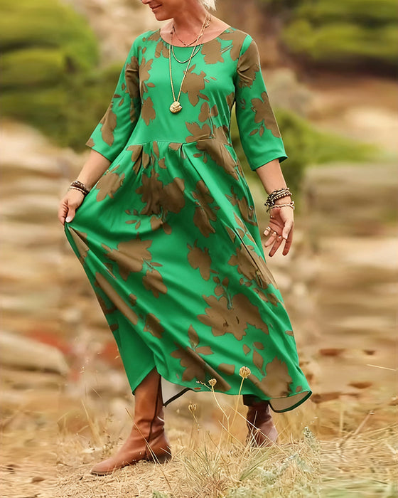 Klänning med retrotryck