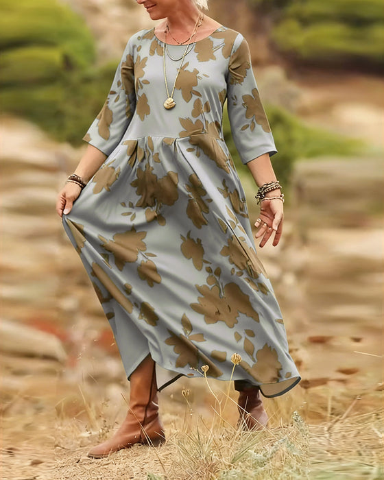 Klänning med retrotryck