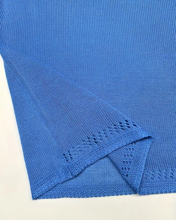 Tröja avslappnad kortärmad enfärgad