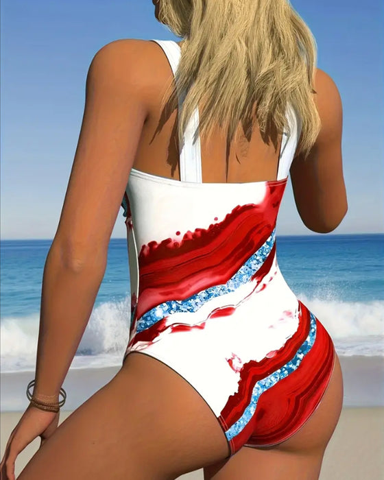 Bikini One Piece Tryckt