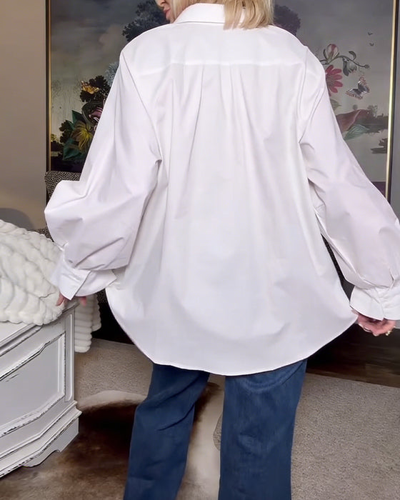 Blus Lotusärm Kontor