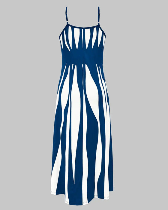 Klänning Temperamentsfull Och Trendig V-Ringning Hängslen