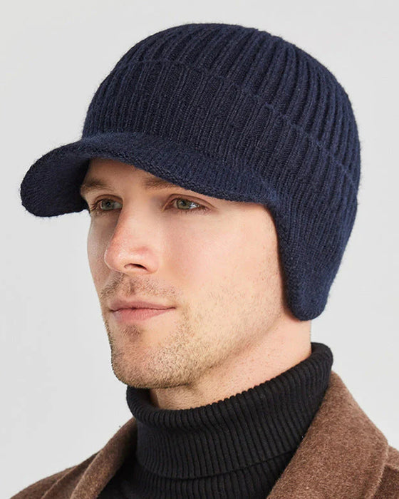 Hatt Utomhus Ridning Elastisk Varm Öronskydd Stickad