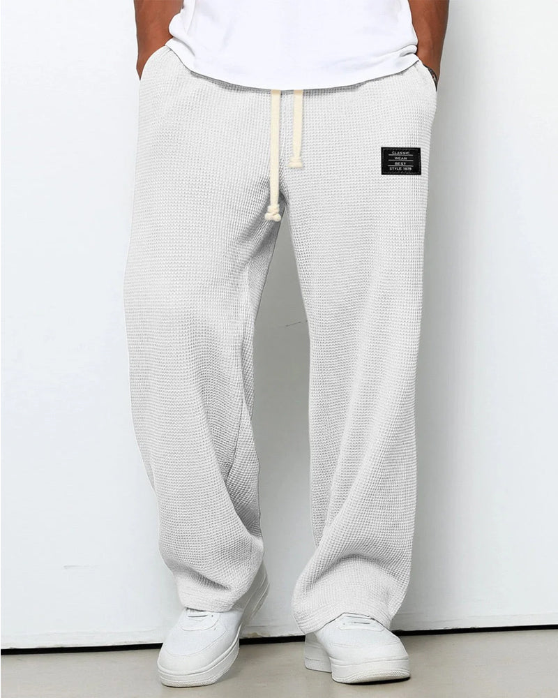 Breda Bekväma Herrbyxor Med Justerbar Midja