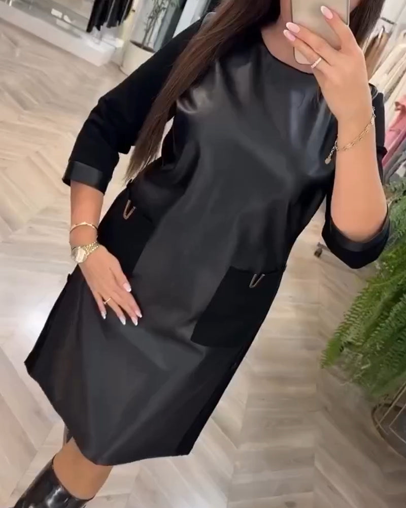 Klänning Moderiktig Rak