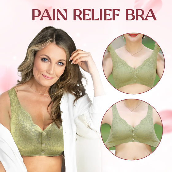 Sömlös Spets-BH med Full Täckning och Främre Knäppning