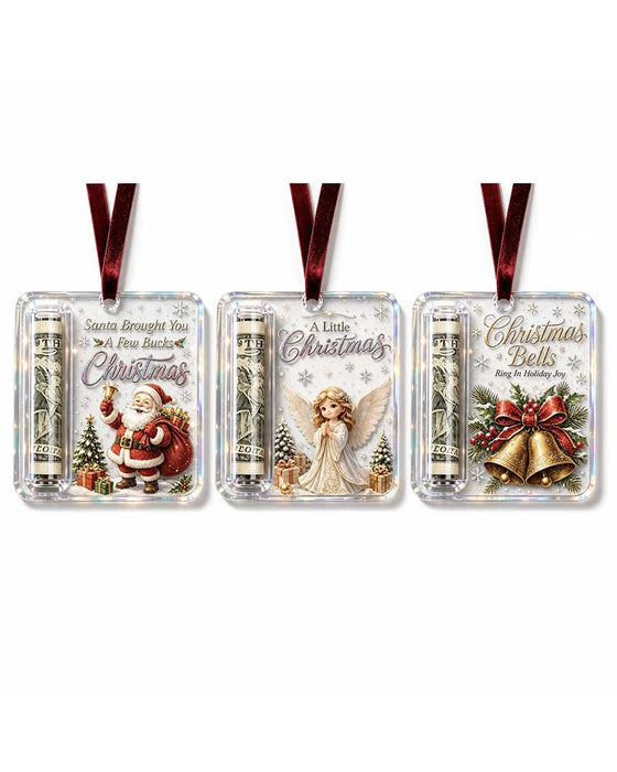 Jul Kontant Gåva Ornament