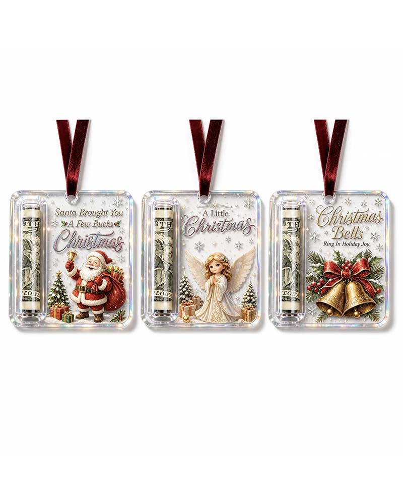 Jul Kontant Gåva Ornament