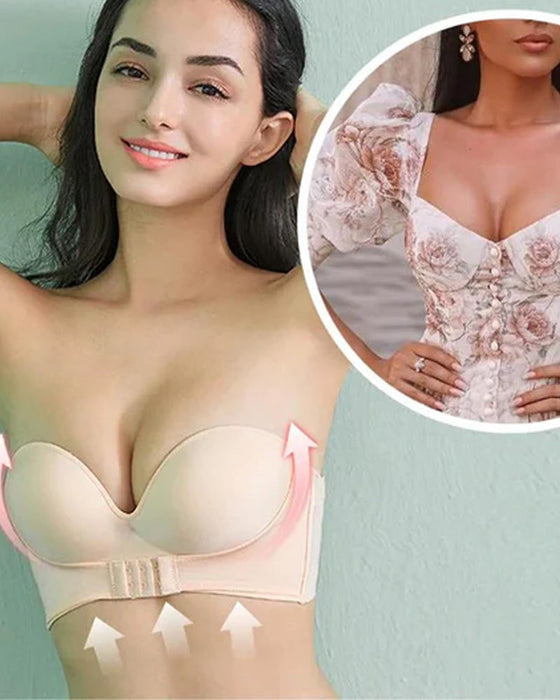 Axelbandslös behå med spänne framtill