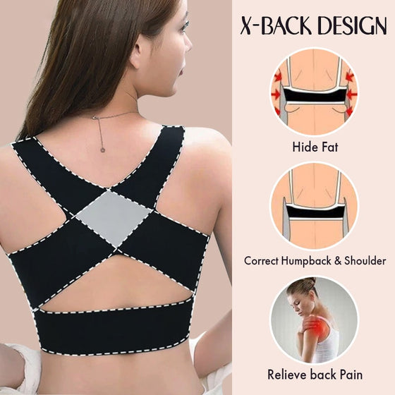 Push-up Behå med Ryggstöd & Sömlös Design