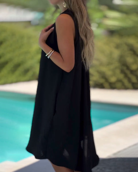 Klänning Ärmlös Casual