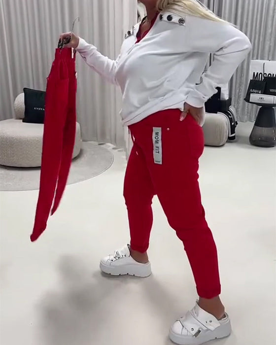 Byxor Modell Stretch Dragkedja