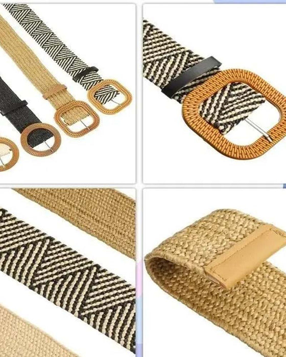 Bälte Boho Stil Spänne Elastiskt