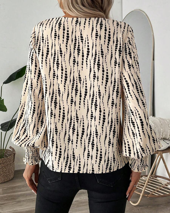 Blus V-Ringad Casual