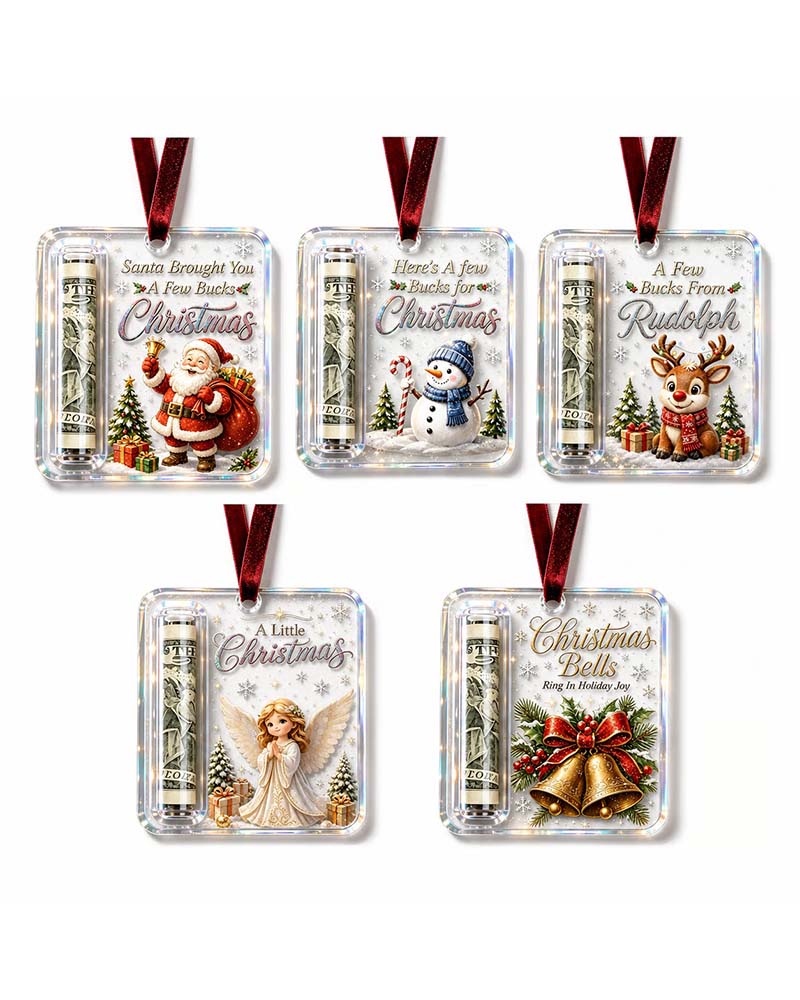 Jul Kontant Gåva Ornament