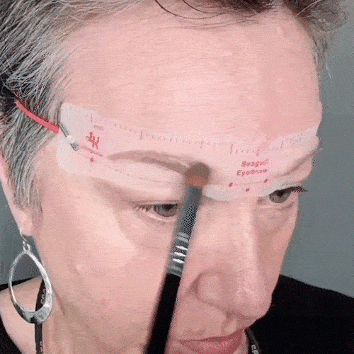 Återanvändbar Ögonbryn Stencil Formningskit