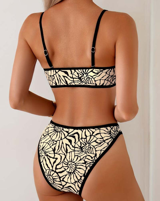 Bikini Resort Blommig Bandeau