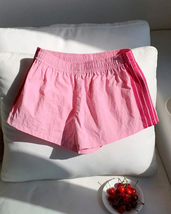 Shorts Randiga Kontrasterande Bana