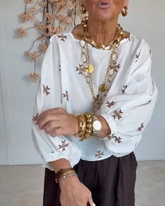 Blus Löss Sluttande Axel