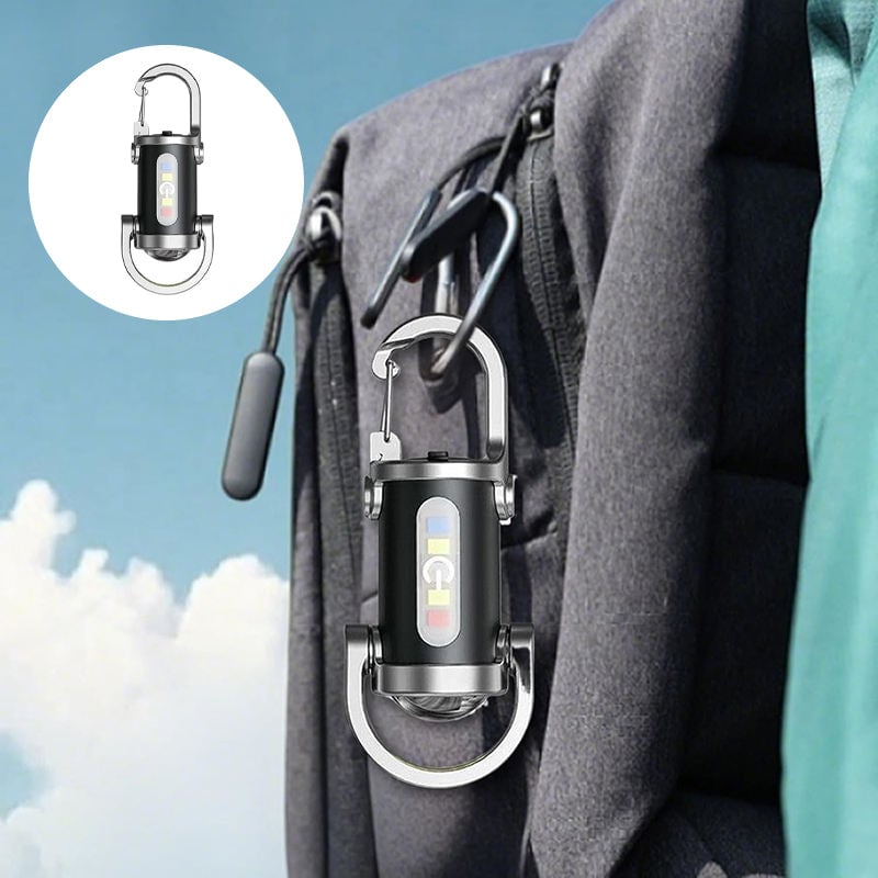 Uppladdningsbar Mini Ficklampa Nyckelring