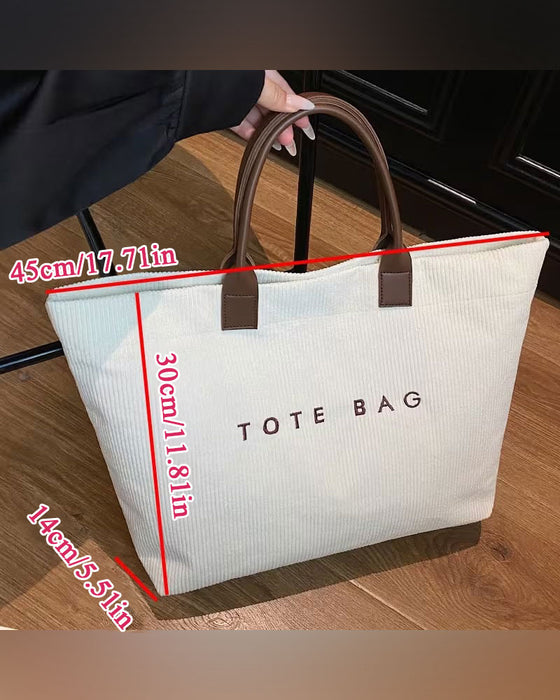 Väska Bokstavstryck Tote