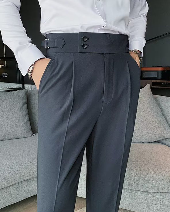 Herr Byxa Ficka Enfärgad Casual Klänning