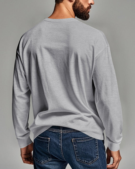 Topp Andningsbar Pullover Långärmad Herr