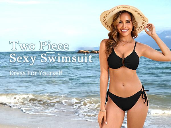 Bikini Dam Sexig Kind Hög Skuren