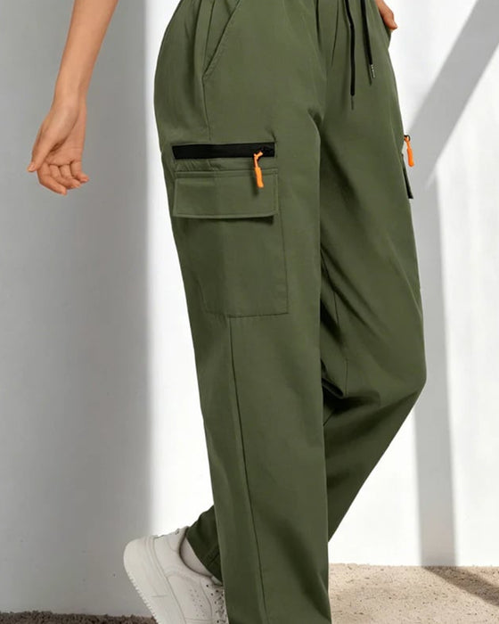 Pants Dragsko Löst Casual Cargo